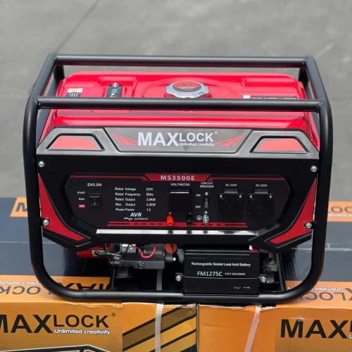 Máy Phát Điện Chạy Xăng 3Kw Maxlock MS3500E Đề